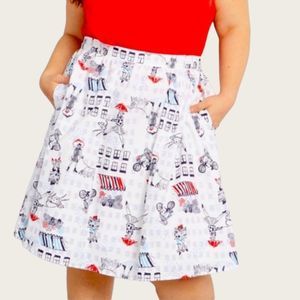 ModCloth dog walking skirt size small